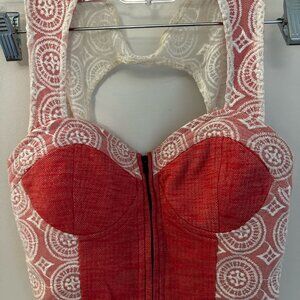 Pins & Needles corset style top